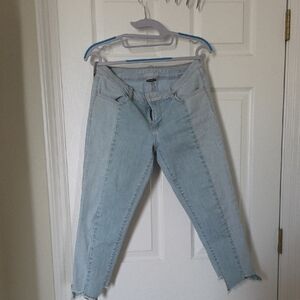 American Eagle Outfitters Light Blue Cropped Jeans